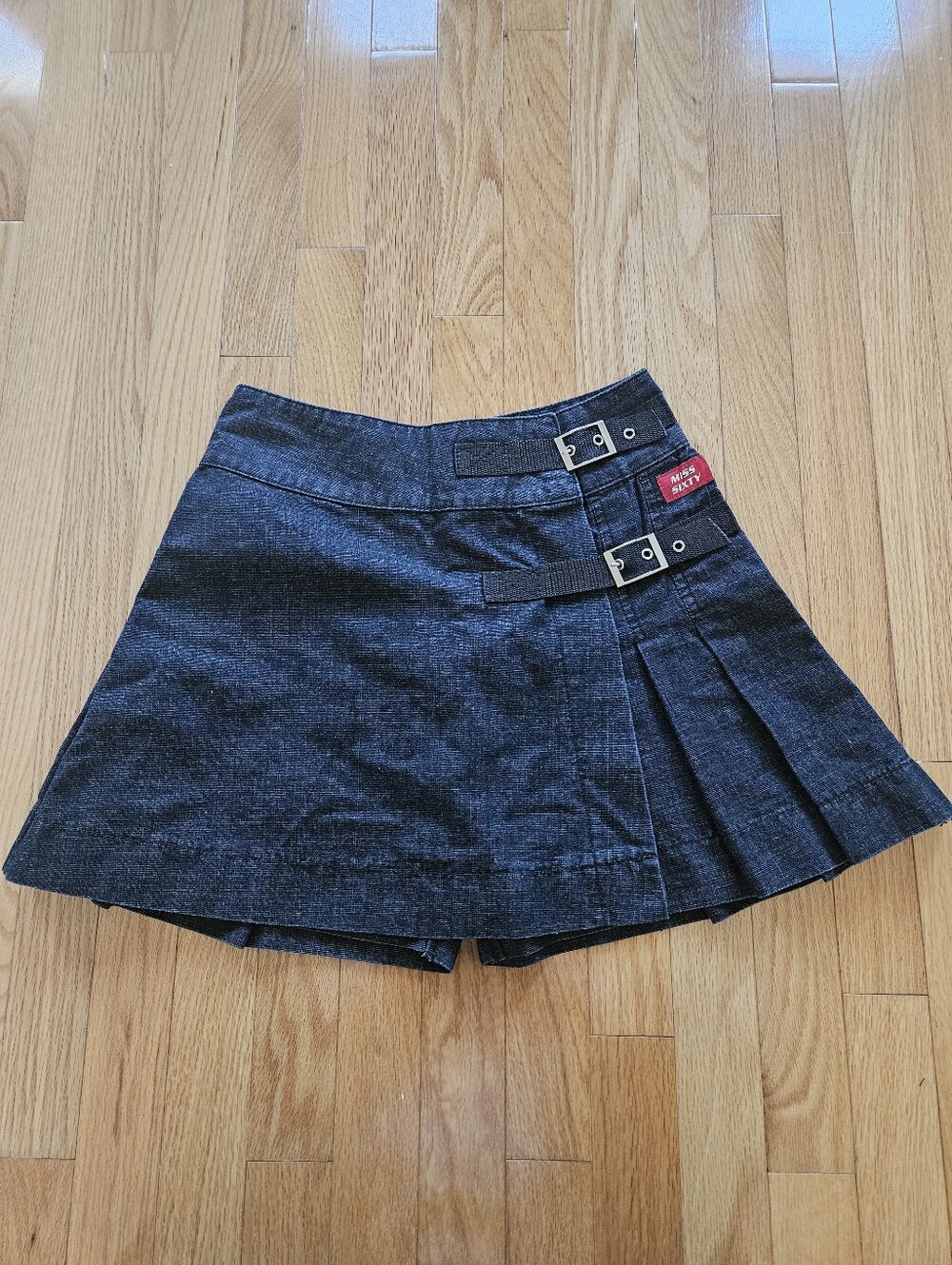 Miss Sixty Pleated Denim Skort